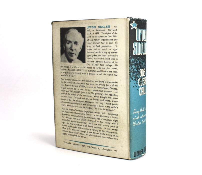 Upton Sinclair: World's End / Lanny Budd Series book 9; One Clear Call, 1949