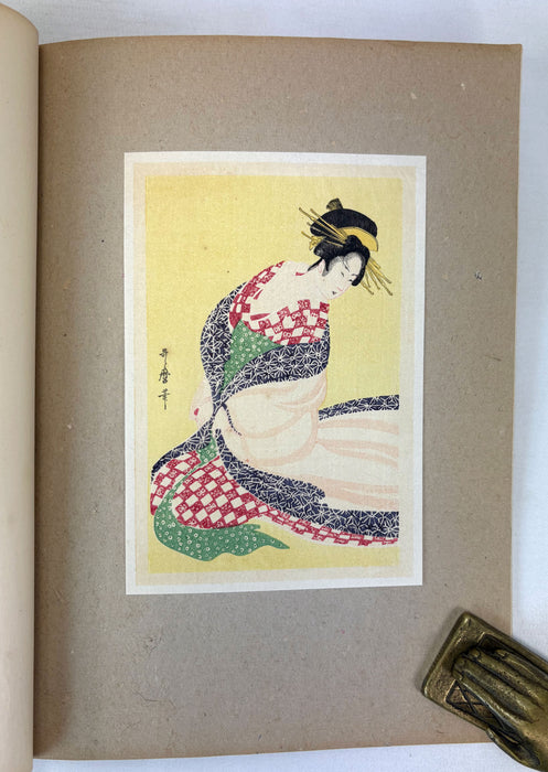 Utamaro, by Yone Noguchi, Elkin Mathews, London, 1925, One of 450 copies for sale in Europe. Printed in Japan.