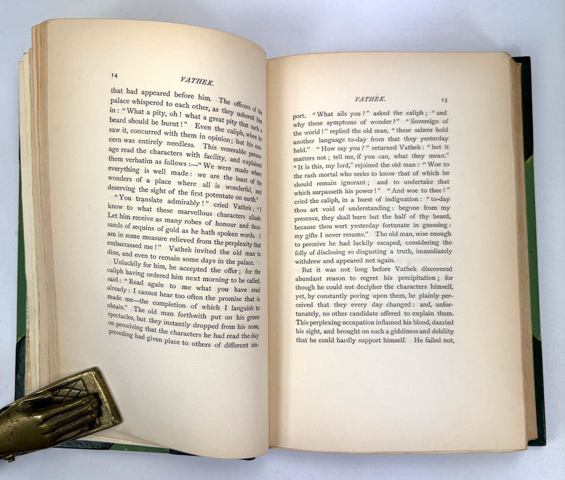 Vathek; An Arabian Tale, by William Beckford. Lawrence & Bullen, 1893, Numbered, limited edition.