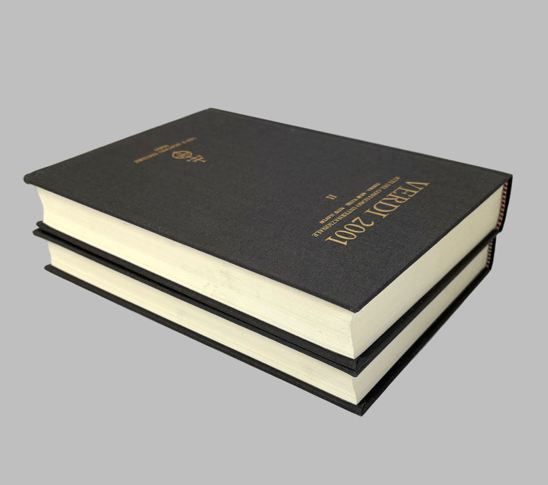 Verdi 2001; Atti del Convegno internazionale; Proceedings of the International Conference; Parma, New York, New Haven