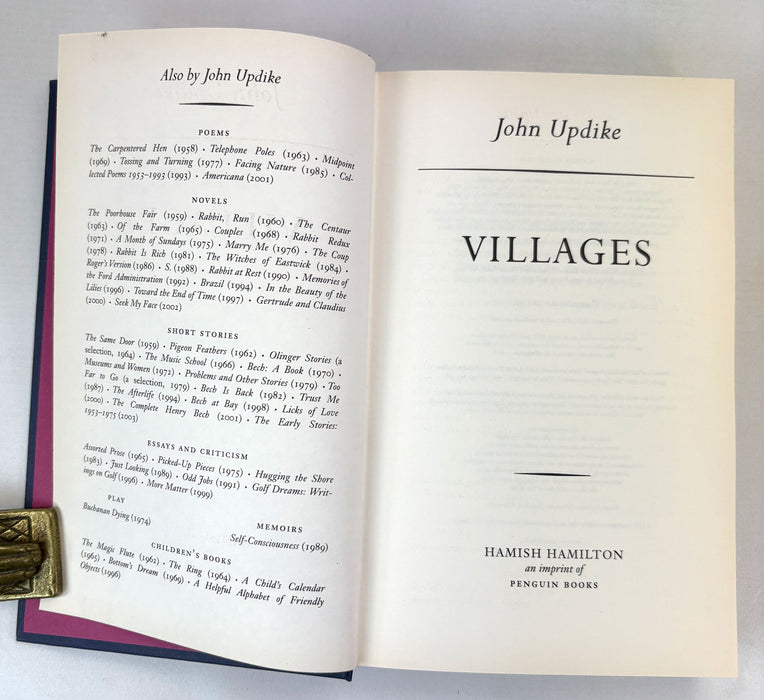 Villages, by John Updike, 1st edition, 2004