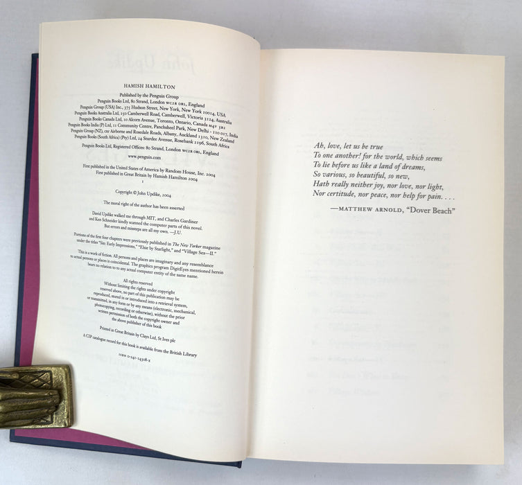 Villages, by John Updike, 1st edition, 2004