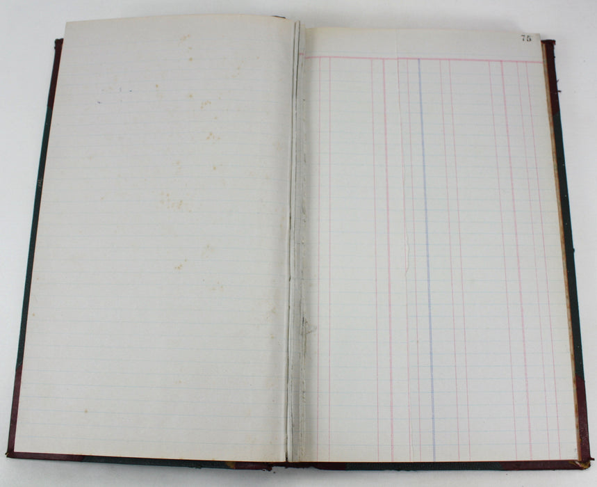 Vintage Accounts Ledger Book, Large size 33.5cm.