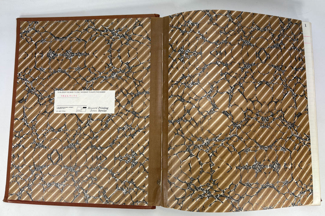 Vintage Accounts Ledger, Cash Book, Very Large size 42cm 'Town Cash' No. 19