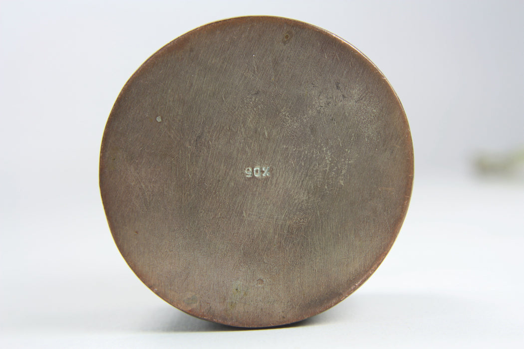 Angkor Box Vintage Cambodian Silver and Copper round Betel Box, Angkor Wat design ...