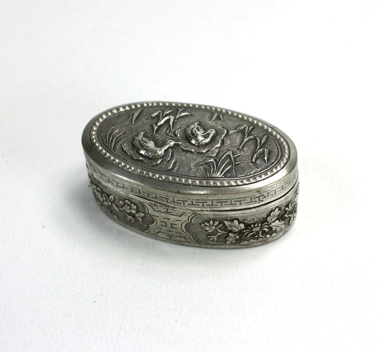 Vintage Cambodian and Chinese White Metal Betel Boxes. A collection.