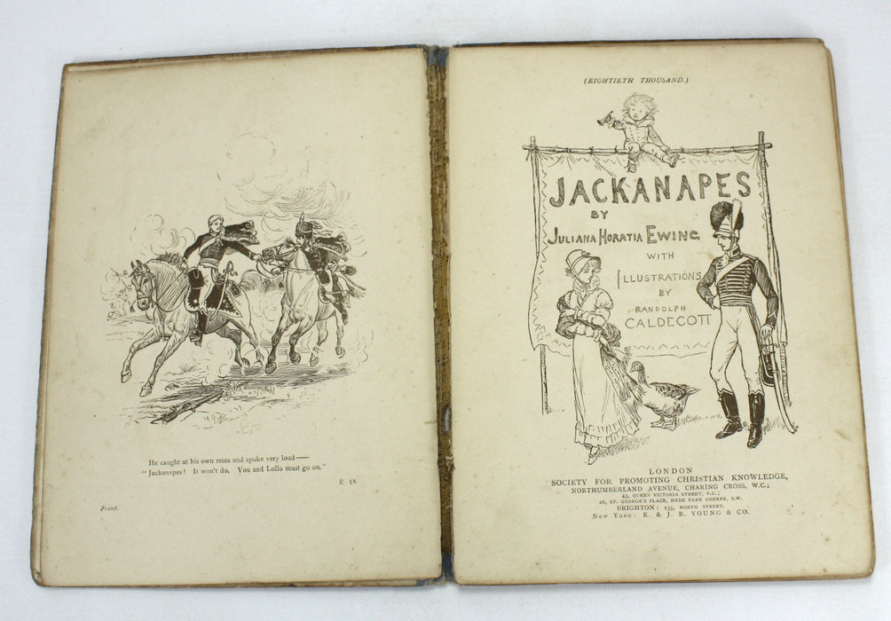 Vintage Children's Books by Juliana Horatia Ewing; Jackanapes, Daddy Darwin's Dovecot & Lob Lie-By-The-Fire, 1880s