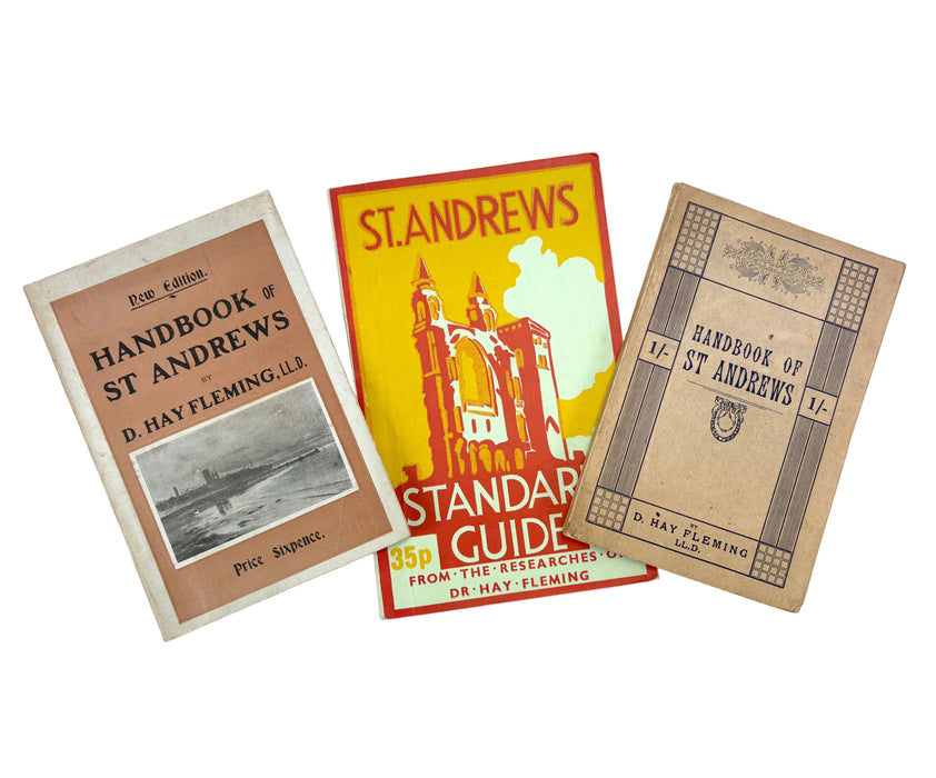 Vintage St Andrews Handbooks and Guides by Dr David Hay Fleming, 1910, 1927 and 1973