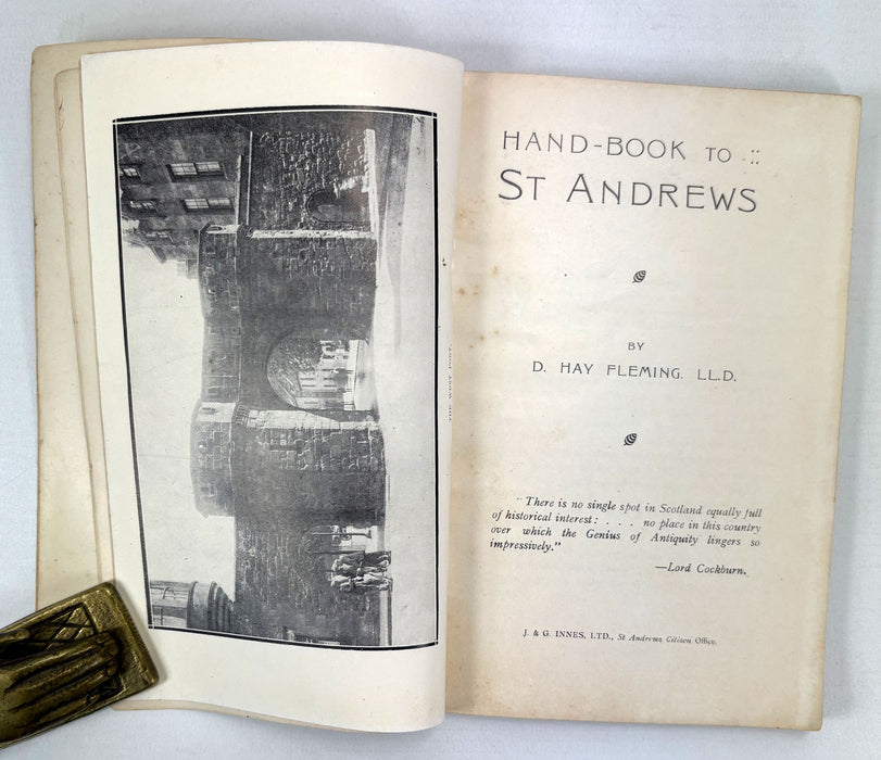 Vintage St Andrews Handbooks and Guides by Dr David Hay Fleming, 1910, 1927 and 1973