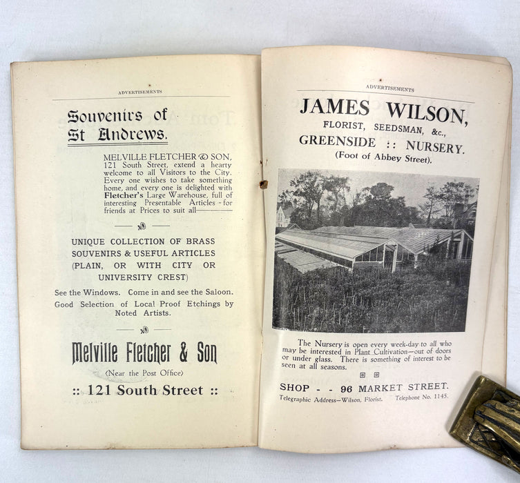 Vintage St Andrews Handbooks and Guides by Dr David Hay Fleming, 1910, 1927 and 1973