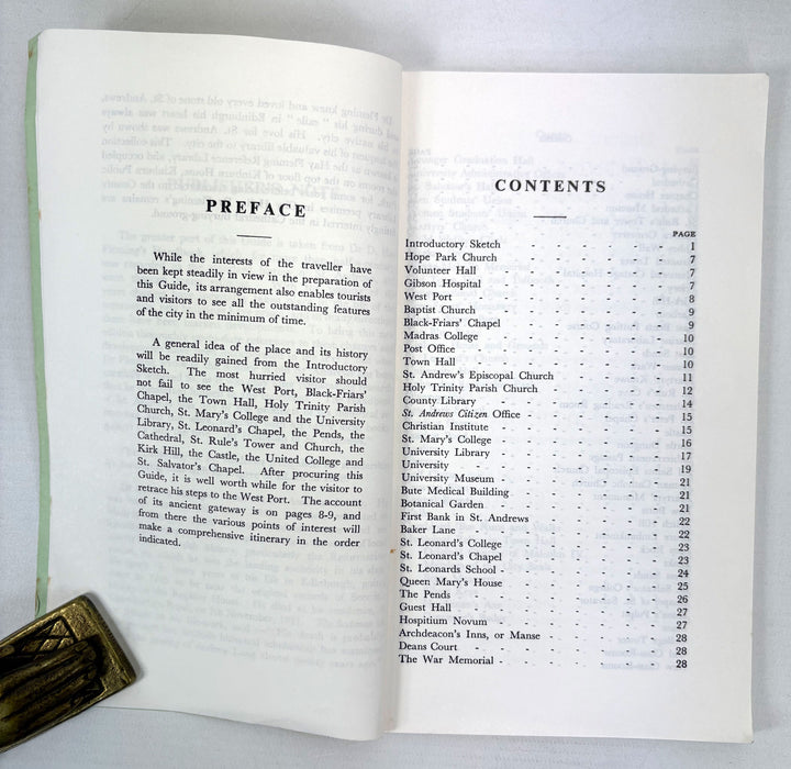 Vintage St Andrews Handbooks and Guides by Dr David Hay Fleming, 1910, 1927 and 1973
