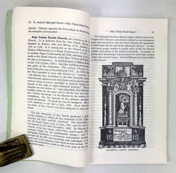 Vintage St Andrews Handbooks and Guides by Dr David Hay Fleming, 1910, 1927 and 1973