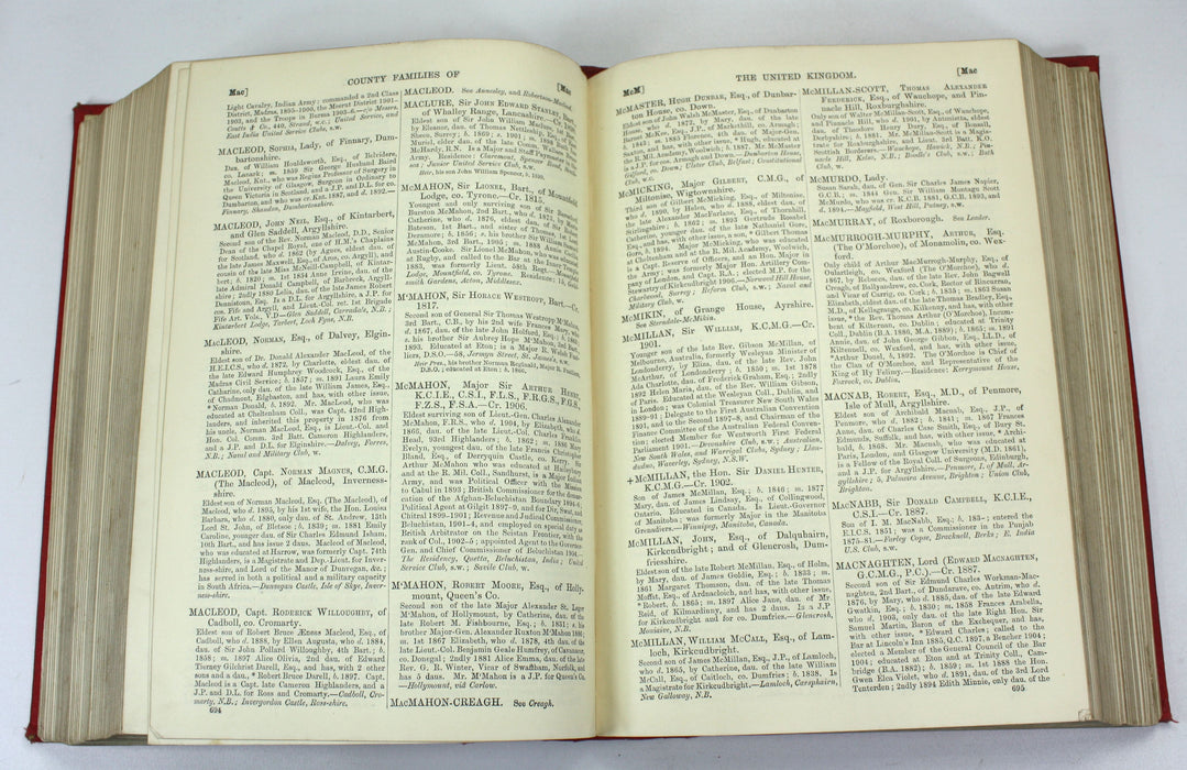 Walford's County Families of the United Kingdom, Forty-Seventh Annual Publication, 1907