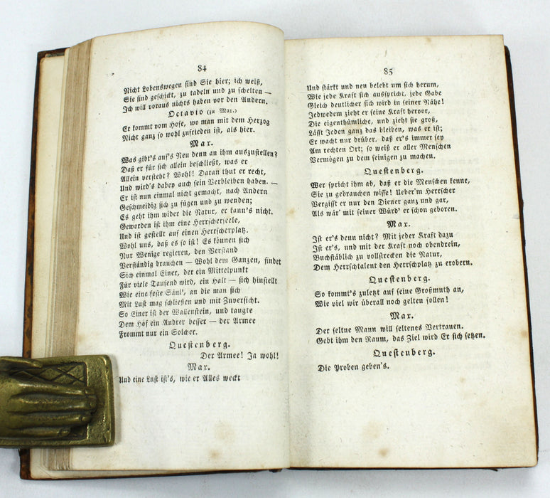 Wallenstein ein Dramatisches Gedicht von Schiller, Tübingen, 1816