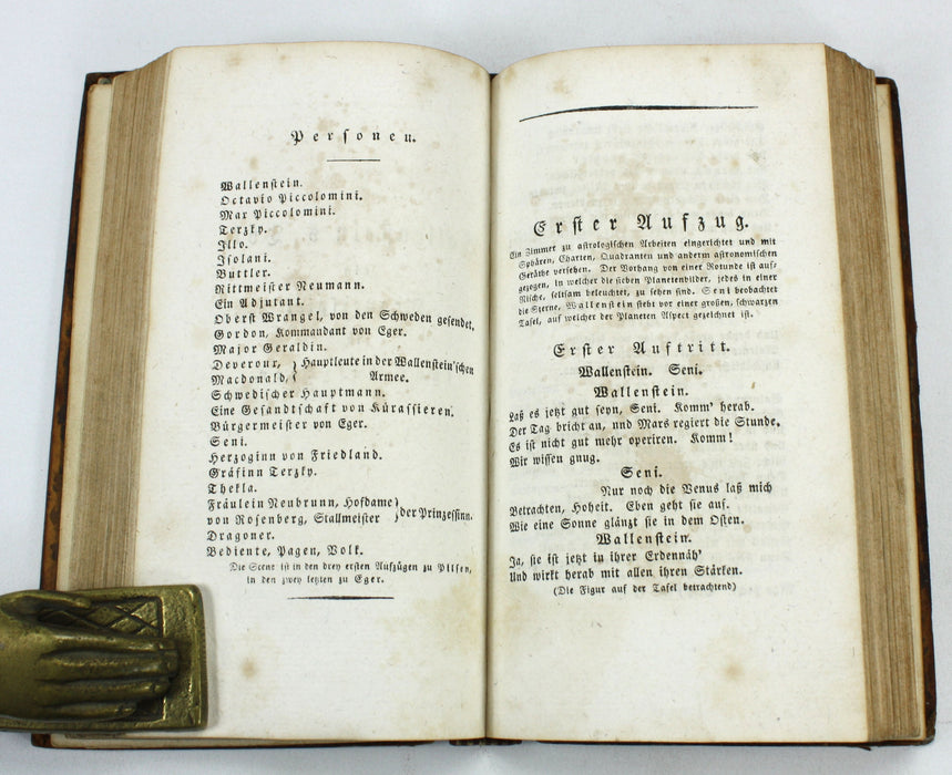 Wallenstein ein Dramatisches Gedicht von Schiller, Tübingen, 1816