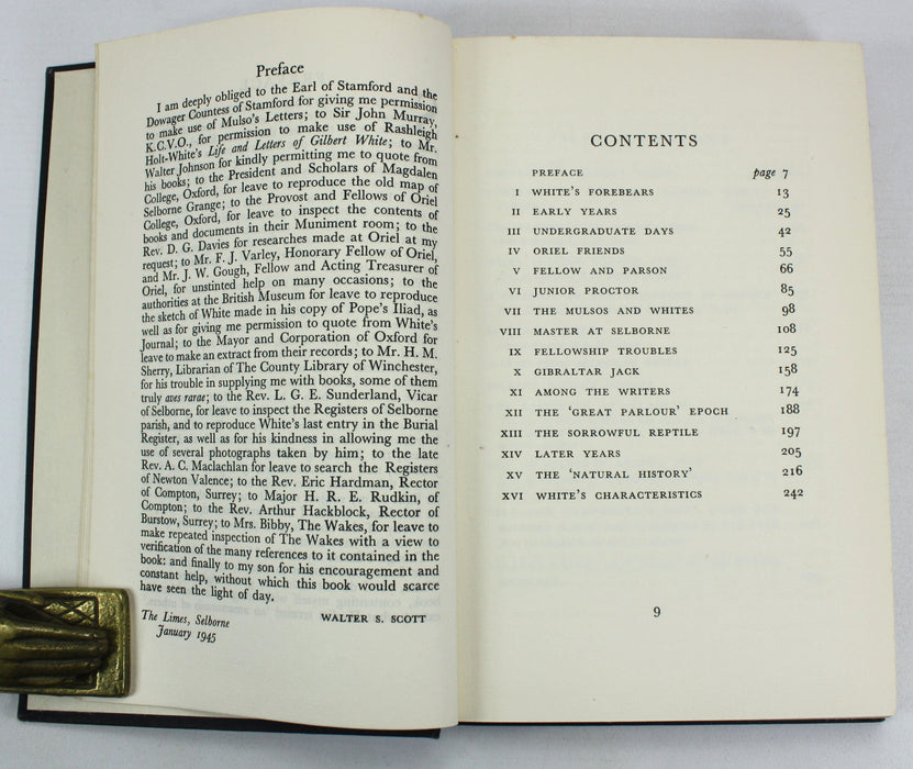 White of Selborne, Walter S. Scott, the Falcon Press, 1950