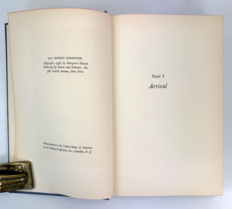 With Malice Toward Some, Margaret Halsey, Simon and Schuster, New York, 1938