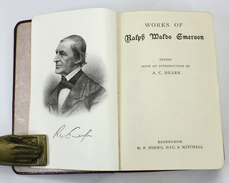 Works of Ralph Waldo Emerson, Introduction by A.C. Hearn, W.P. Nimmo, Hay, & Mitchell, Edinburgh, c. 1908