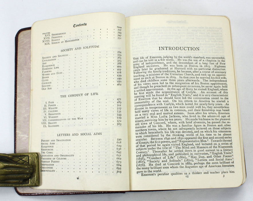 Works of Ralph Waldo Emerson, Introduction by A.C. Hearn, W.P. Nimmo, Hay, & Mitchell, Edinburgh, c. 1908