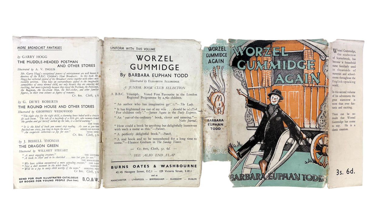 Worzel Gummidge Again, Barbara Euphan Todd, 1st edition, 1st impression, with dustjacket, 1937
