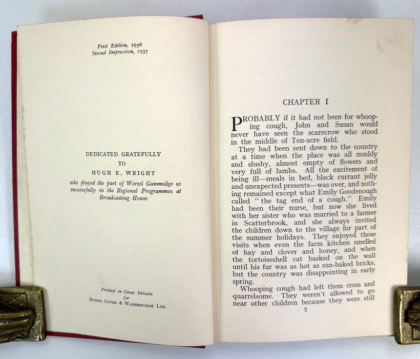 Worzel Gummidge or The Scarecrow of Scatterbrook, Barbara Euphan Todd, 1st edition, 2nd impression, 1937