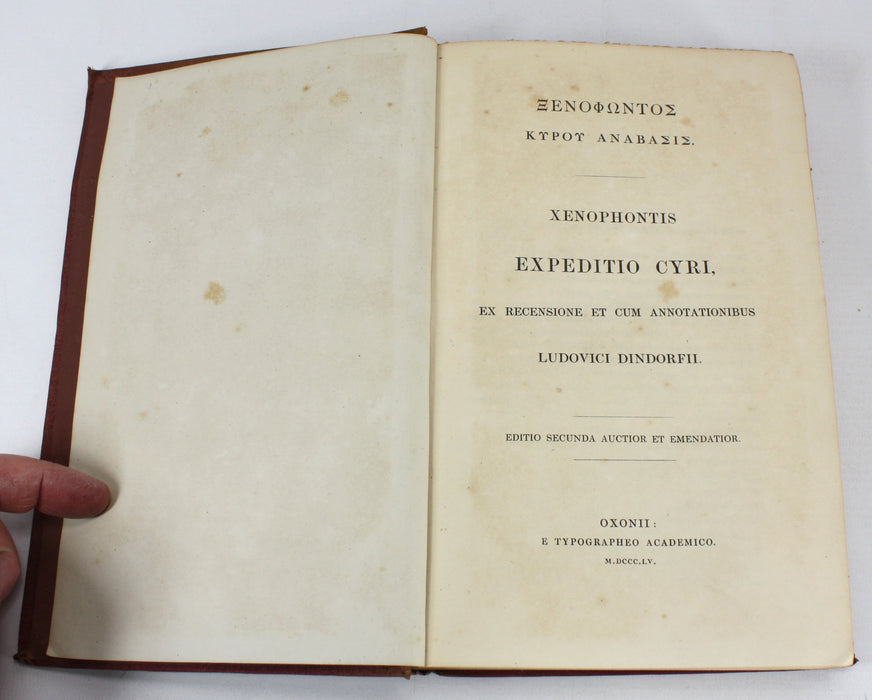 Xenophontis, 3 volumes, Ludovici Dindorfii, 1853 - 1857