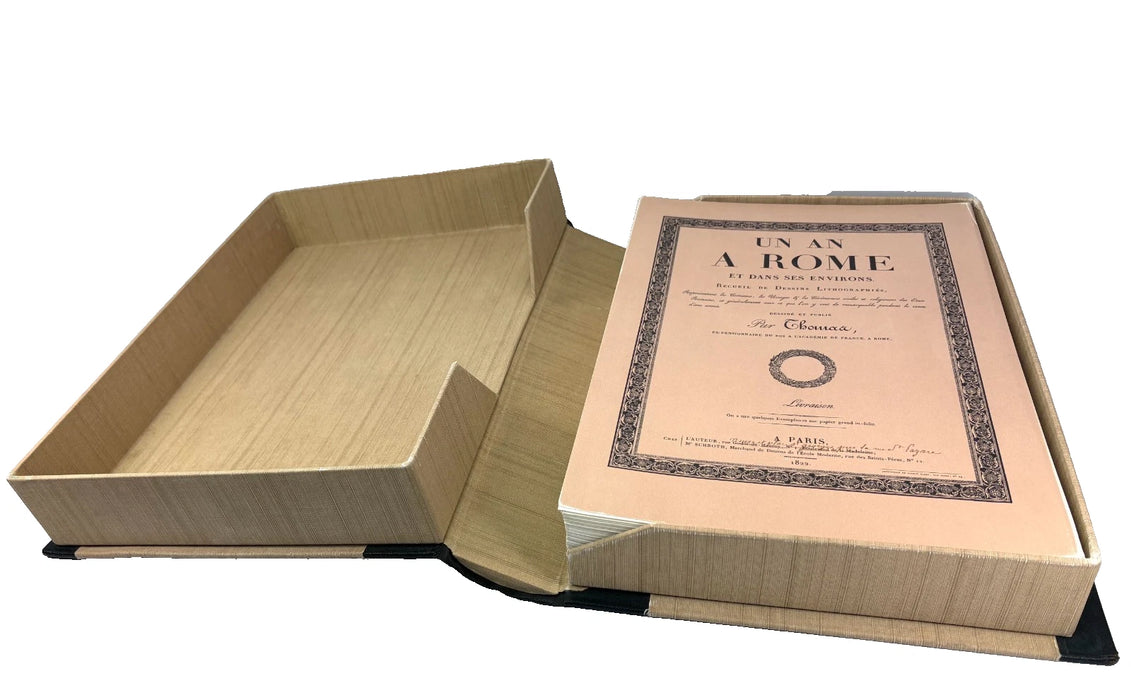 Un An a Rome et Dans Ses Environs, Recueil de dessins lithographiés, Antoine Jean Baptiste Thomas, Edizioni Di Gabriele E Mariateresa Benincasa, 1972