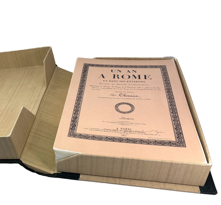 Un An a Rome et Dans Ses Environs, Recueil de dessins lithographiés, Antoine Jean Baptiste Thomas, Edizioni Di Gabriele E Mariateresa Benincasa, 1972