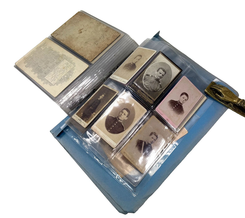 Collection of 18 original Imperial Russian Cabinet Cards and Cartes de Visites, c. 1880 - 1910