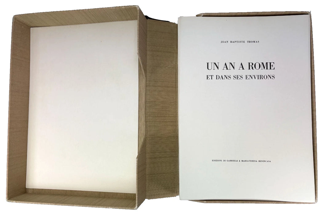 Un An a Rome et Dans Ses Environs, Recueil de dessins lithographiés, Antoine Jean Baptiste Thomas, Edizioni Di Gabriele E Mariateresa Benincasa, 1972