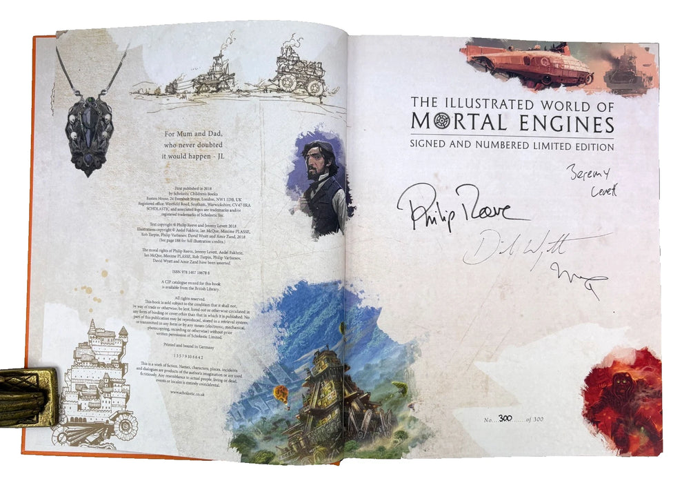 Philip Reeve & Jeremy Levett; The Illustrated World of Mortal Engines; Signed and Numbered Limited Edition, 2018