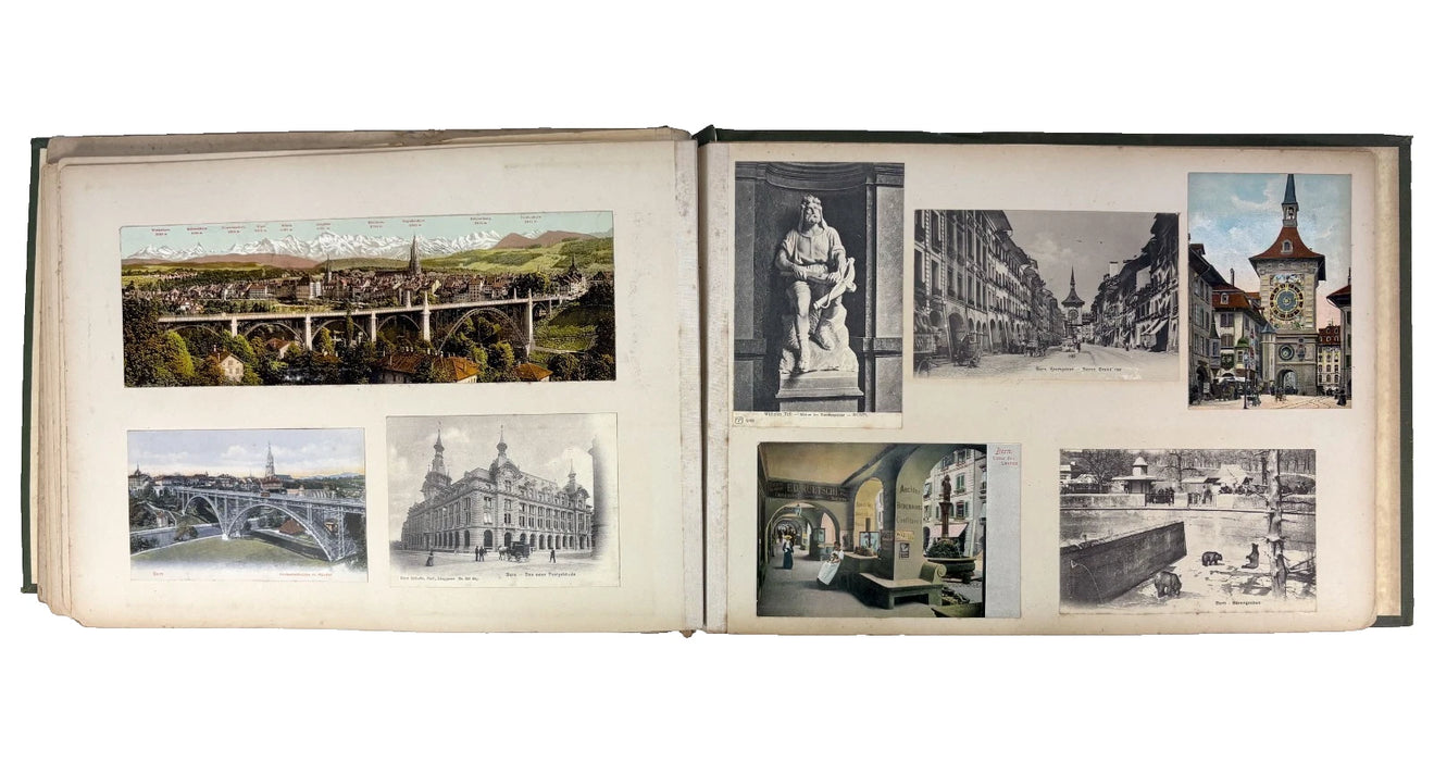 An album of Photocrom prints of Portugal and Switzerland by Photochrom Zürich / Photoglob AG (P.Z.), c. 1890