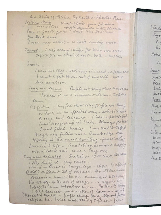 Pleasure of Ruins, first edition 1953, by Rose Macaulay. With interesting ephemera including  her autograph correspondence to Roger Senhouse, Publisher, with 2 manuscript pages by him, & William St Clair provenance