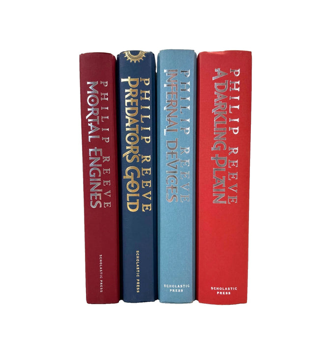 Philip Reeve; Mortal Engines; Complete set of 1st editions of the novels - all signed and lined by the author, 2001-2006