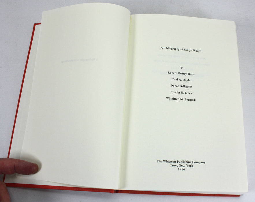 A Bibliography of Evelyn Waugh, 1986