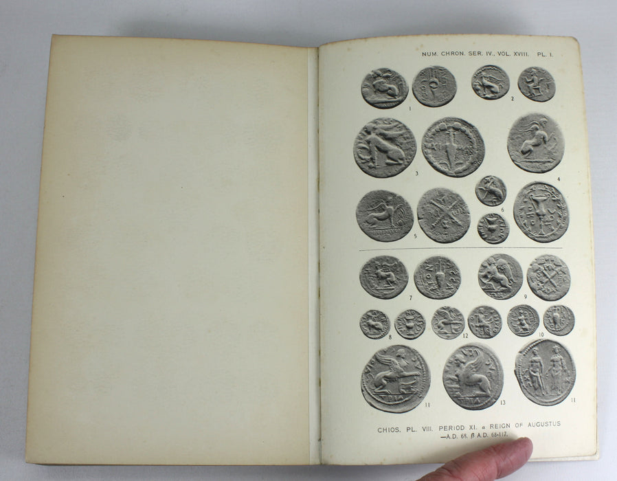 A Chronological Arrangement of the Coins of Chios, J. Mavrogordato, 1918, with Author's Signed letter