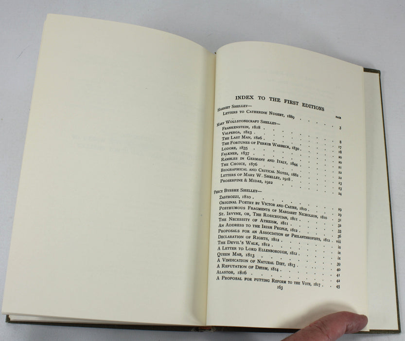 A Shelley Library; Thomas James Wise Collection, 1971. Limited edition.