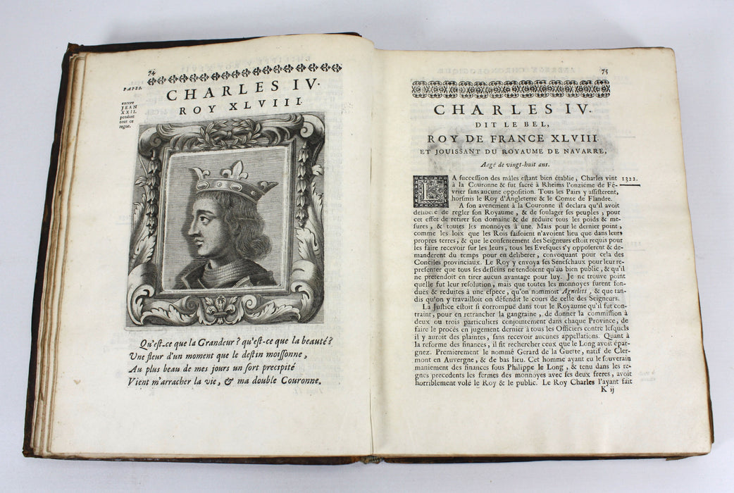 Abbrege Chronologique ou Extrait de L'Histoire de France, De Mezeray, 1690, 3 Volumes