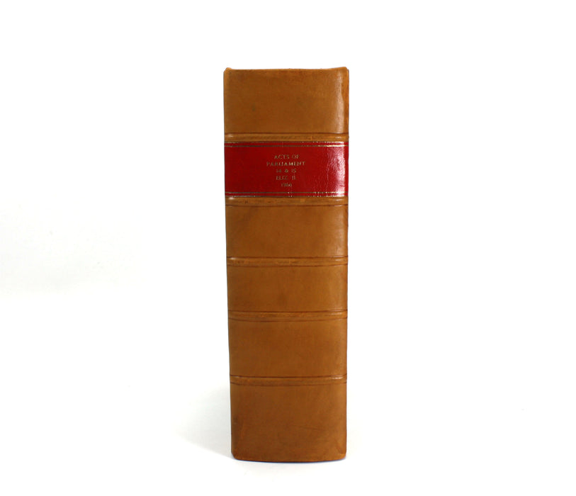 Large Collection of 46 Leather bound Acts of Parliament, 1952 - 1979