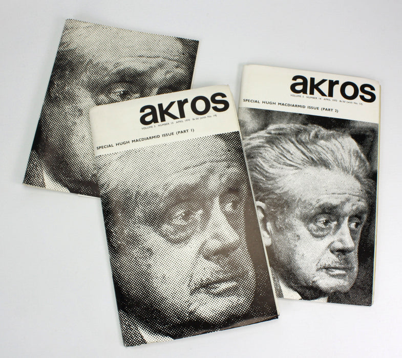 Akros, Special Hugh MacDiarmid double issue, April 1970.