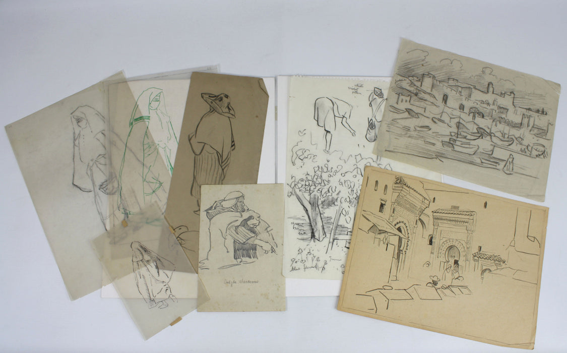 Alexander Graham Munro RSW - Portfolio of Sketches, Preparatory Drawings