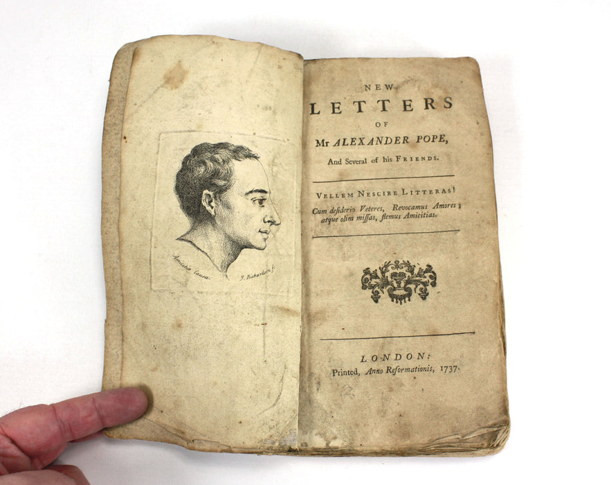 Alexander Pope Letters; Literary Correspondence, 1737