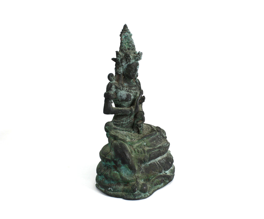 Antique Bronze Statue of Deity - Tara, Bodhisattva, 17cm high