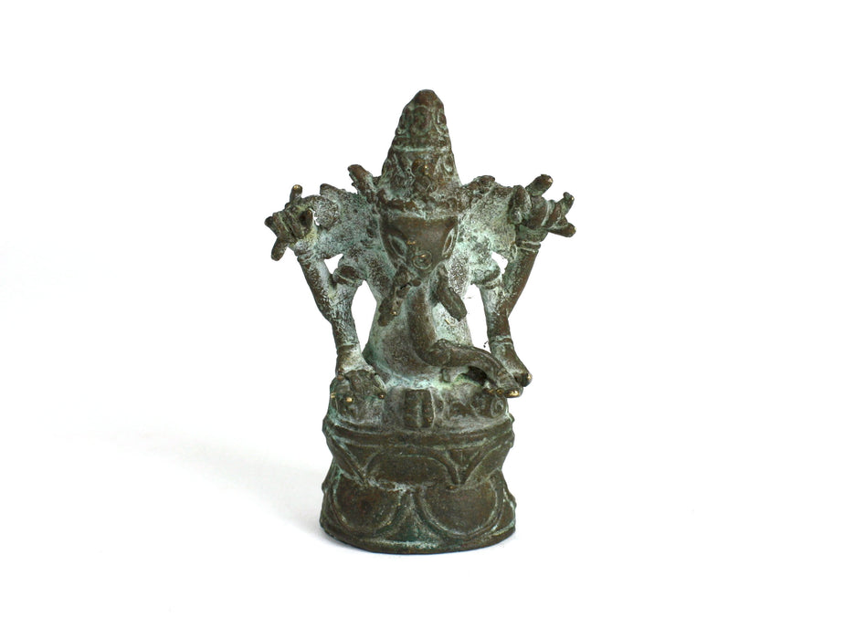 Antique Indian Ganesh Statue, 8.2cm