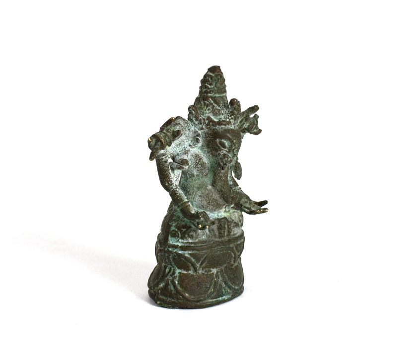 Antique Indian Ganesh Statue, 8.2cm