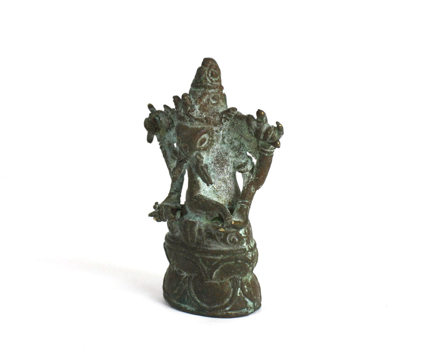 Antique Indian Ganesh Statue, 8.2cm