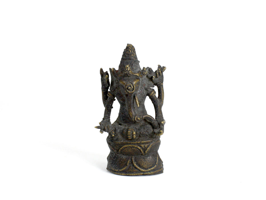 Antique Indian Ganesh Statue, 8.3cm