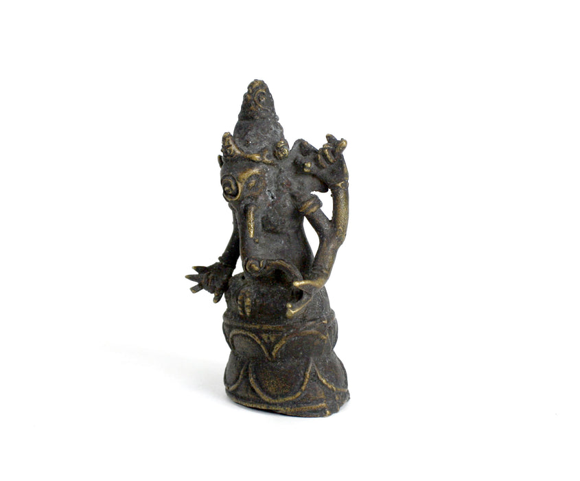 Antique Indian Ganesh Statue, 8.3cm