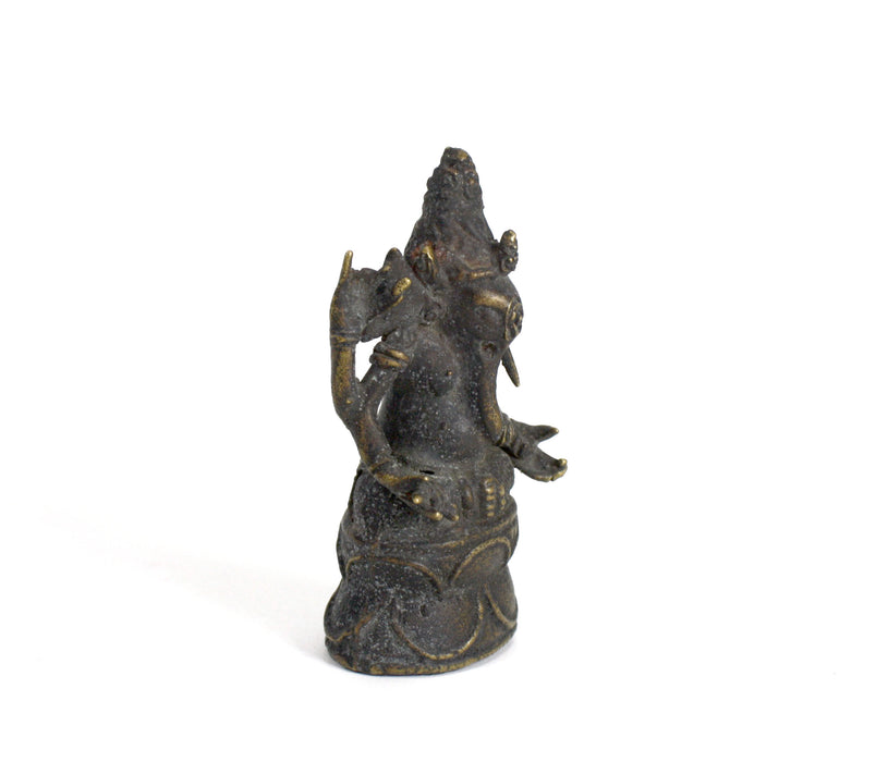 Antique Indian Ganesh Statue, 8.3cm