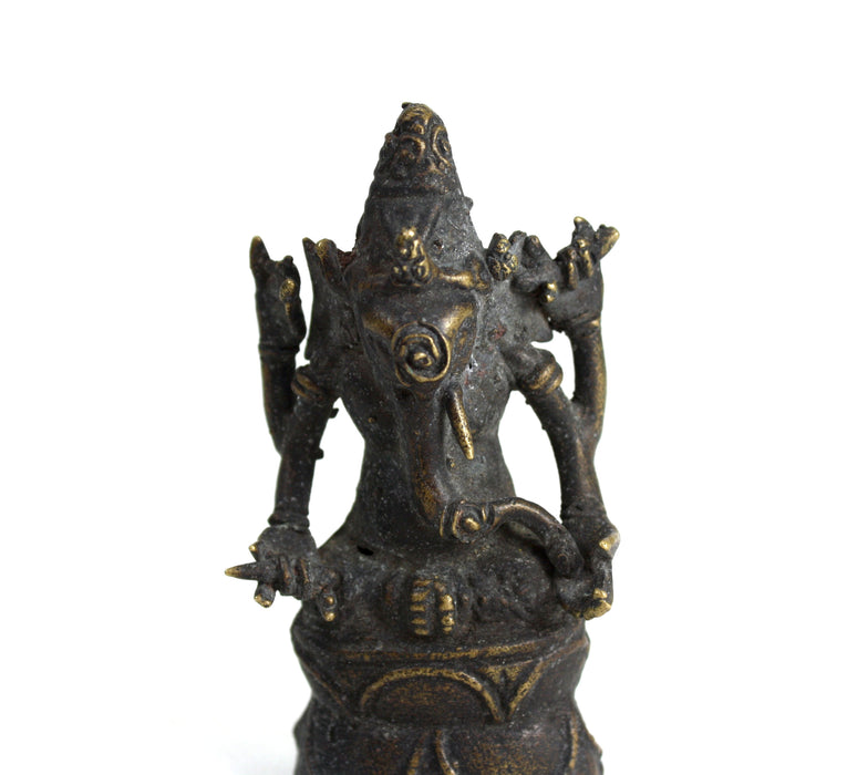 Antique Indian Ganesh Statue, 8.3cm